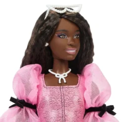 Barbie Deluxe Style Dukke Nr 14 Metallicrosa Kjole