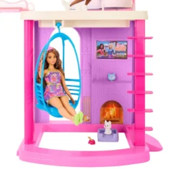 Barbie Dreamhouse med 2 hus, bassenger og sklie
