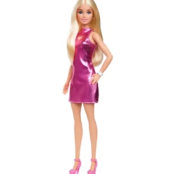 Barbie Fashionistas - Metallicrosa Minikjole