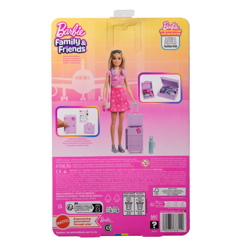 Barbie Limitless Adventure Malibu Motedukke med Reiseutstyr