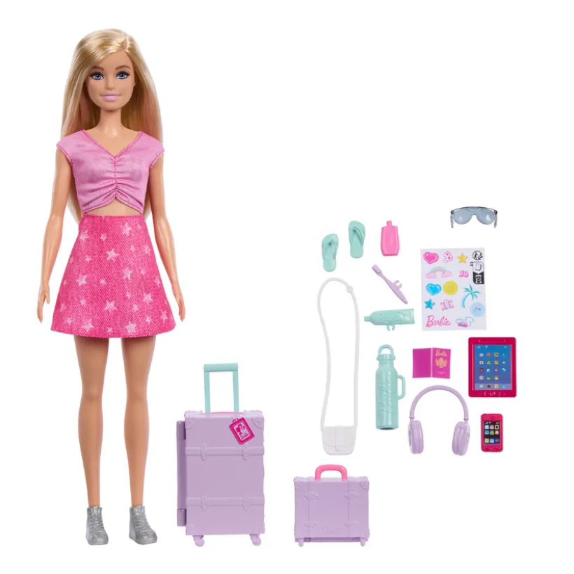Barbie Limitless Adventure Malibu Motedukke med Reiseutstyr