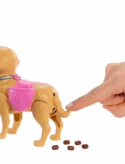 Barbie Walk & Potty Pup med dukke og gående valp
