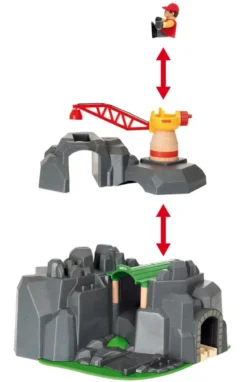BRIO, Lift & Load 33889 Løftekran og tunnel