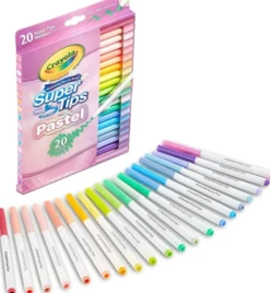 Crayola 20 Pastell Supertips - Tusjer