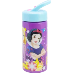 DISNEY PRINCESS, Vannflaske med sugerør, 420 ml