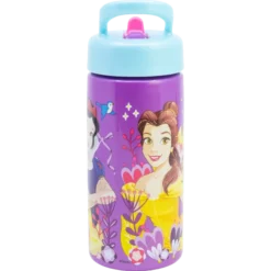 DISNEY PRINCESS, Vannflaske med sugerør, 420 ml