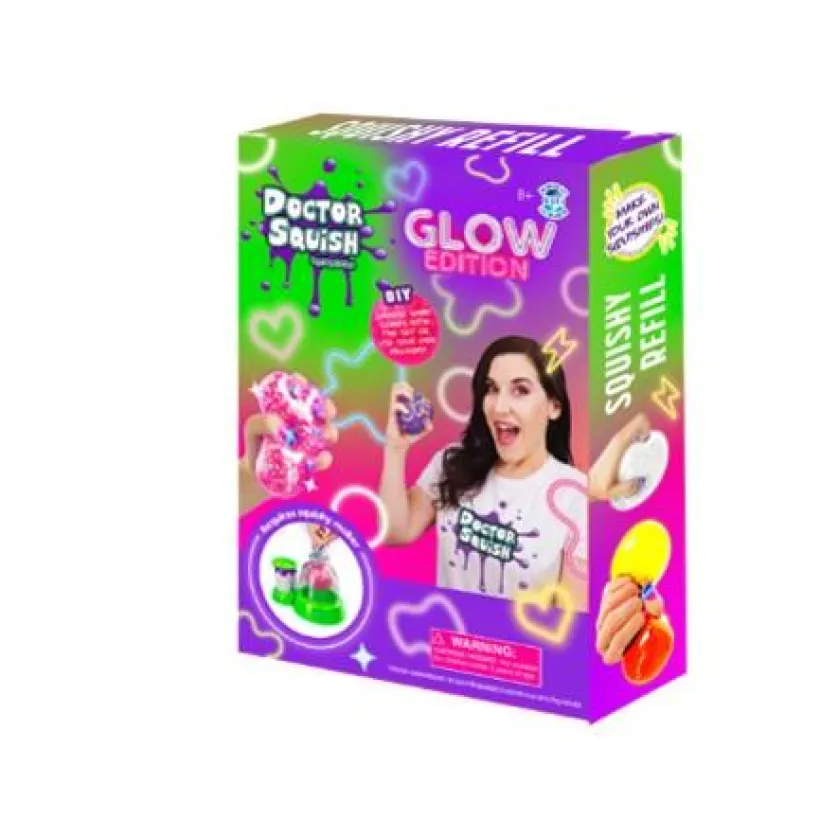 Doctor Squish Squishy Pack Påfyll Neon Edition
