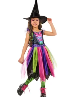 Halloween - Halloween Lys-Natt Hekse 5-6 år