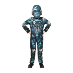 Halloween, Robotdresseroveralls Game Over 6-8 år. 128 cm
