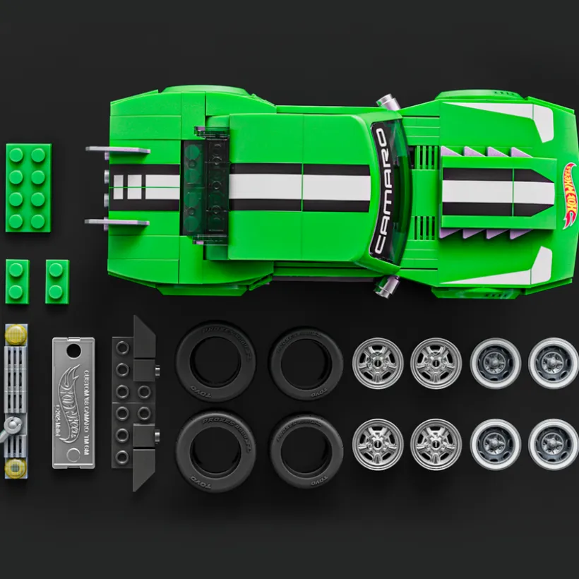 Hot Wheels Custom '68 Camaro Byggesett fra Mattel Brick Shop