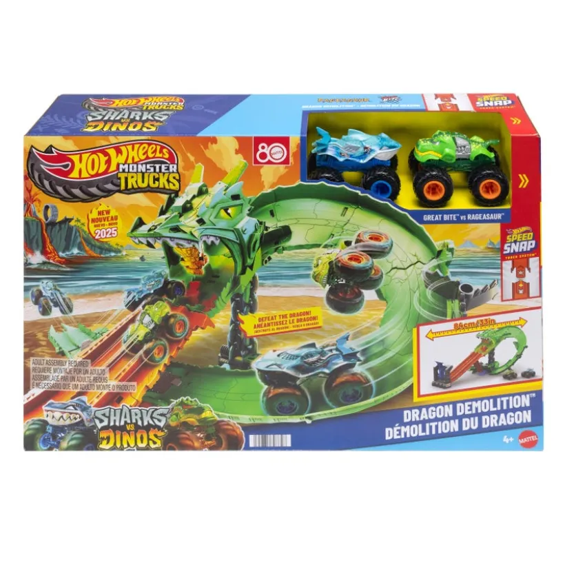 Hot Wheels Monster Trucks Dragon Destruction