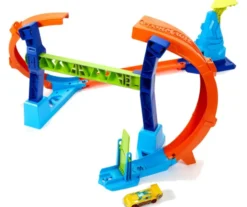 Hot Wheels Stunt Tracks Corkscrew Jump Champion