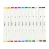 Illustrasjonsmarker, Standardfarger, Spiss 1+8 mm, 12 stk./
