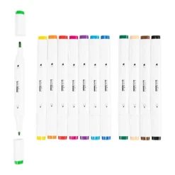 Illustrasjonsmarker, Standardfarger, Spiss 1+8 mm, 12 stk./