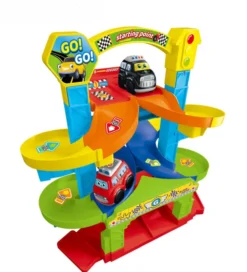 KID - Racingbane med 2 biler