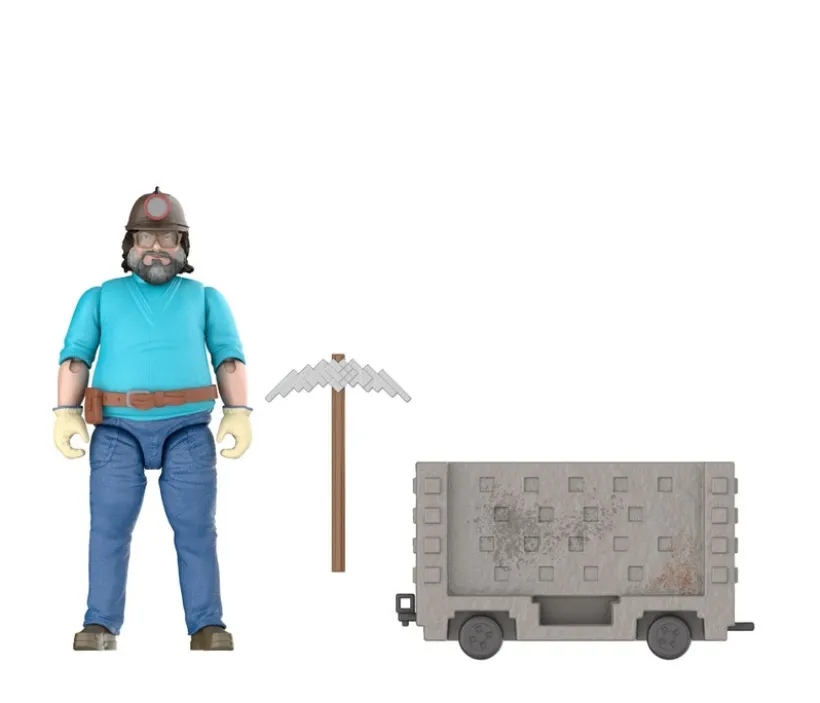 Minecraft Movie Steve & Minecart