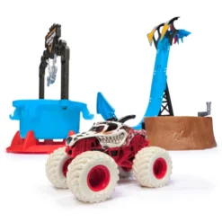 Monster Jam Mud Blasters Monster Mutt Dalmatian Dunk Tank