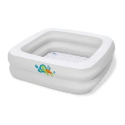 Oppblåsbar babypool 86x86 cm med quiltad bunn – Bestway Scrub-A-Dub