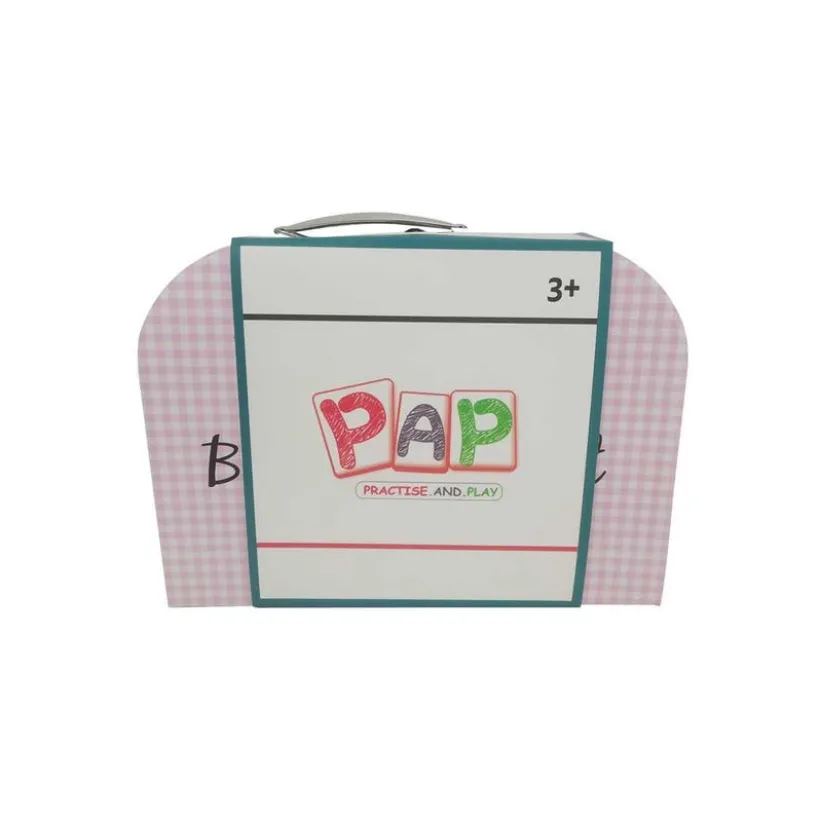 PAP, Blomstret Teservise for 4 med Brett, Metall