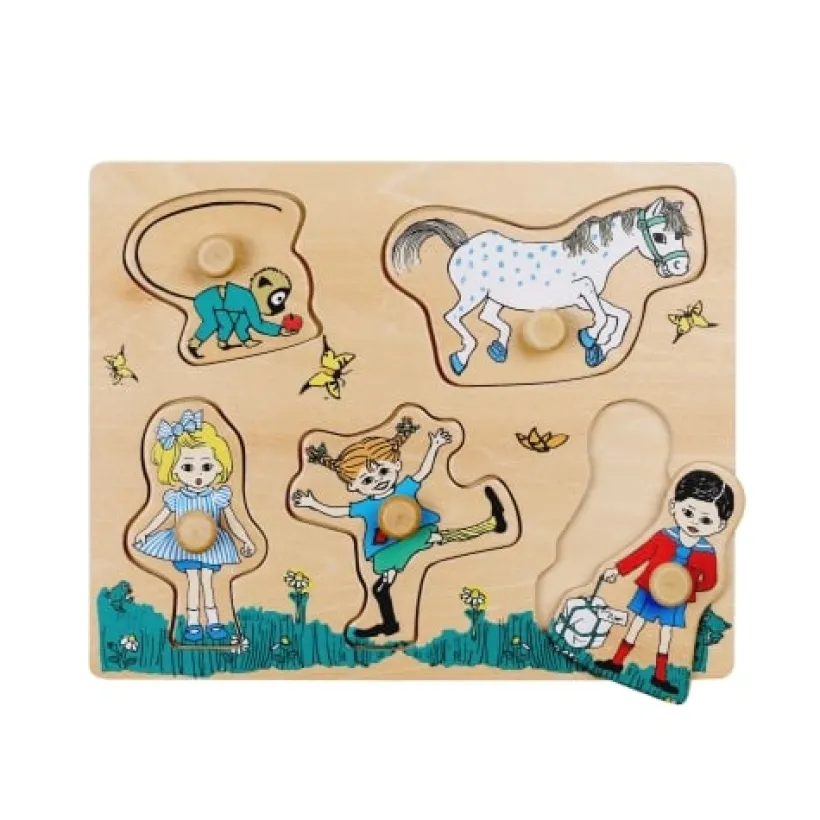 Pippi, Knopp-puslespill, 5 Deler