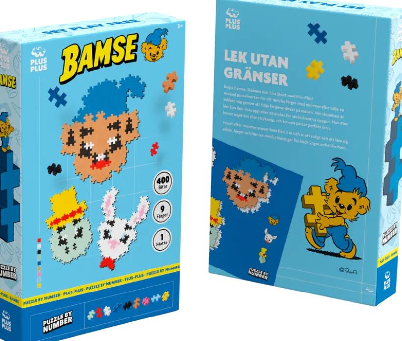 Plus-Plus Bamse, Skalman & Lille Skutt 400 stk