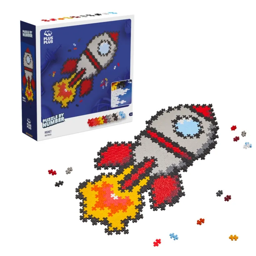 Plus-Plus - Puzzle By Number Rocket 500 pcs