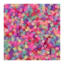 Rørperler i bøtte 5000 stk glitter