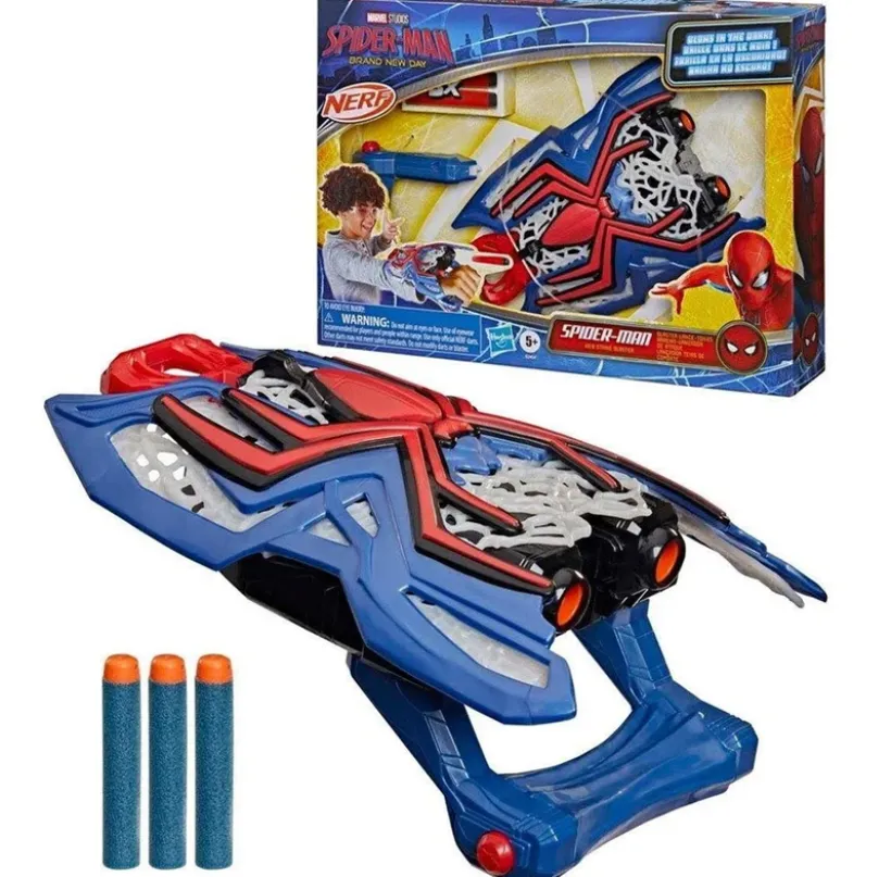 Spiderman Nerf Web Strike Glow Blaster