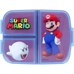 SUPER MARIO, Matboks med flere rom, 18 x 13 cm