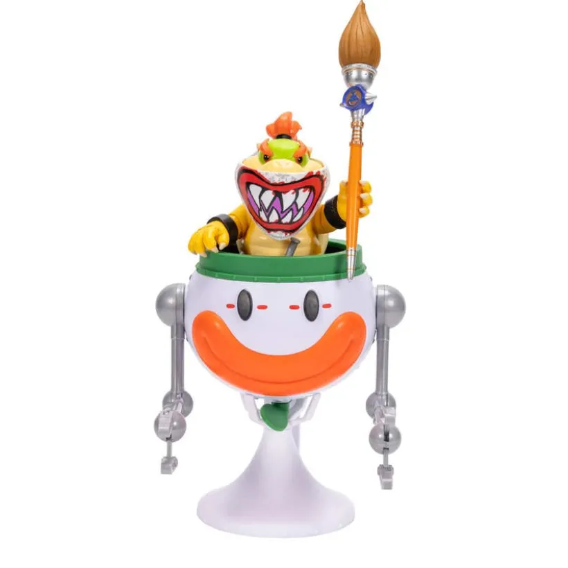 Super Mario 2 Movie Bowser Jr figur med Clown Car 13 cm