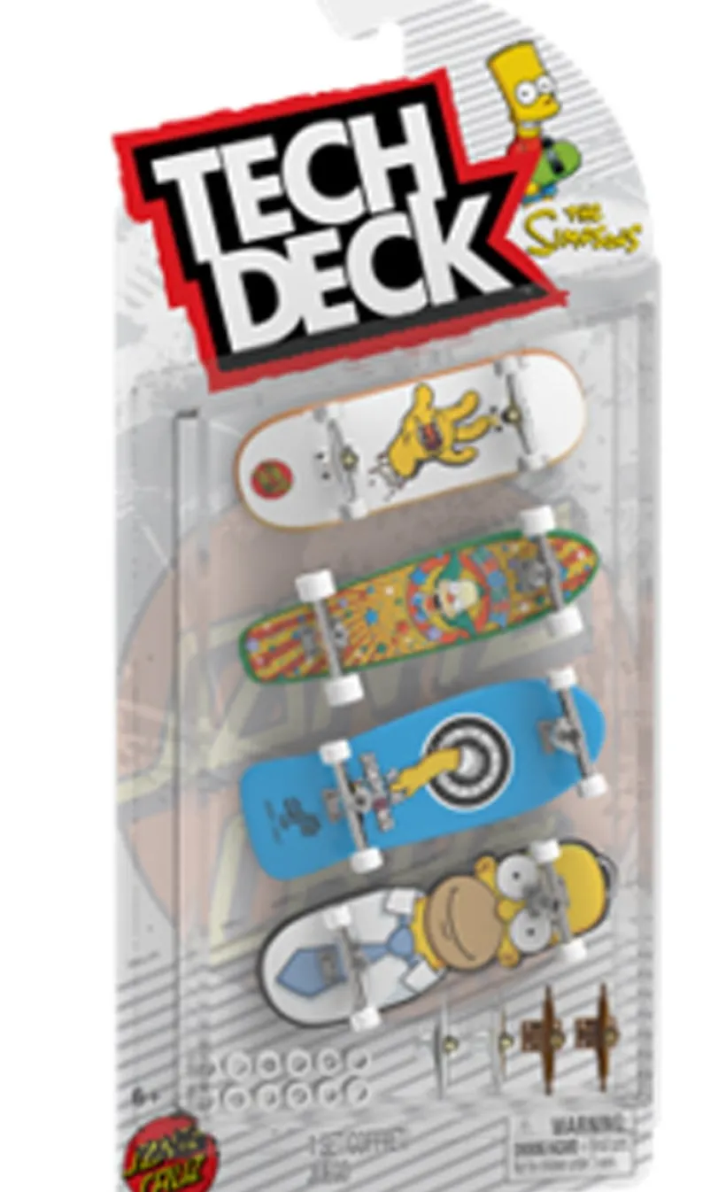 Tech Deck Skate 4 Pack Multipack - Simpsons