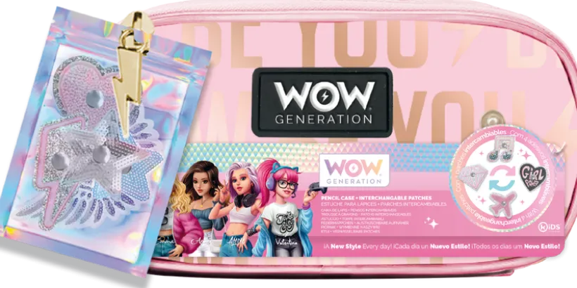 WOW Generation, Pennal med Patches, 23X11 cm