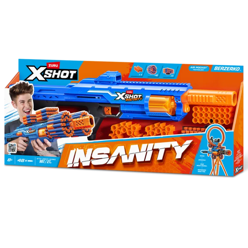 XSHOT Insanity Berzerko 6 skudd (48 piler)