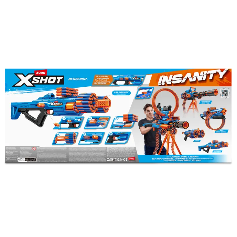 XSHOT Insanity Berzerko 6 skudd (48 piler)